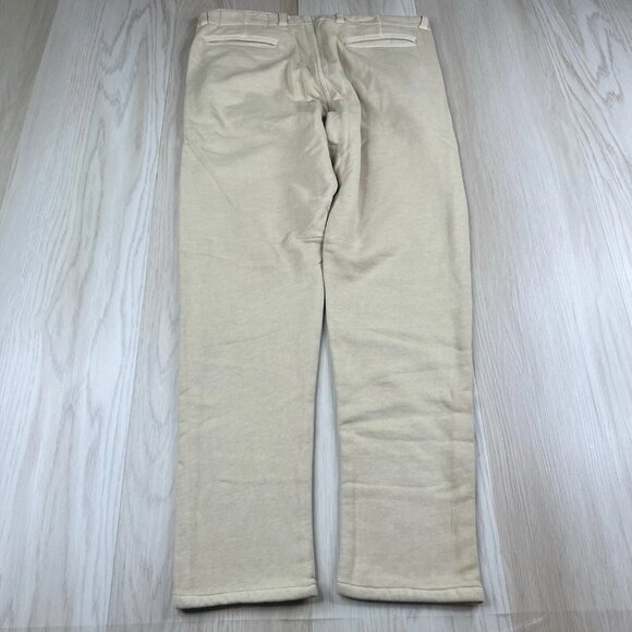 Adam Mar Pants Slim Fit Comfort Stretch Chino Men 32x30 Beige USA Made Huckberry - Picture 4 of 13